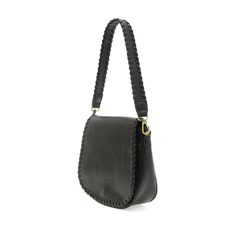Annie Whip Stitch Saddle Convertible Crossbody Bag