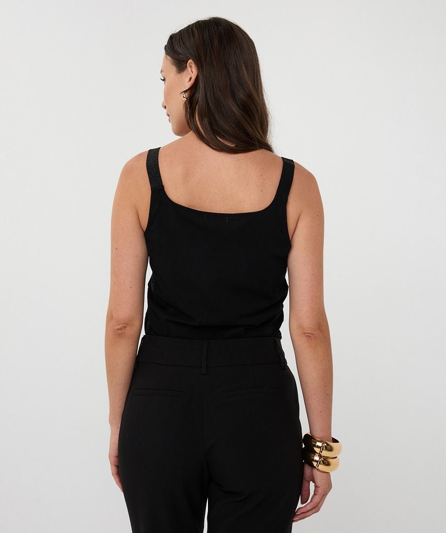 Lurex Strap Singlet Tank
