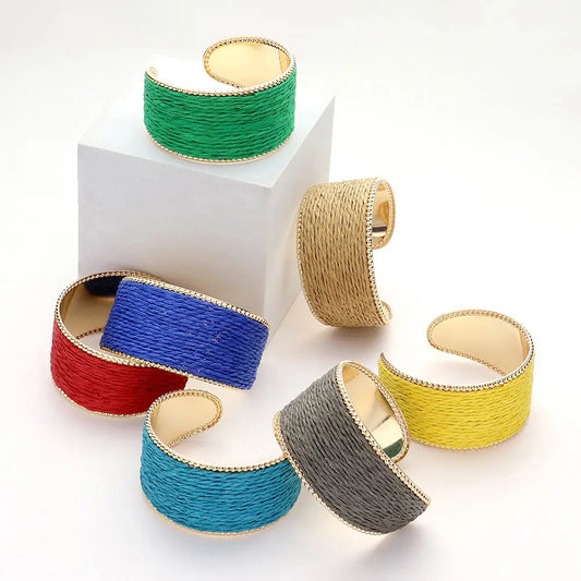 Raffia Cuff Bracelet