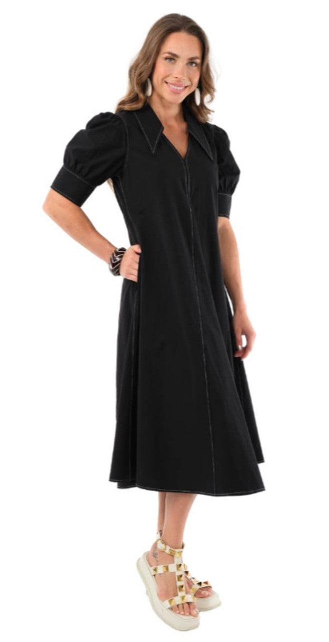 Amber Long Collared Dress