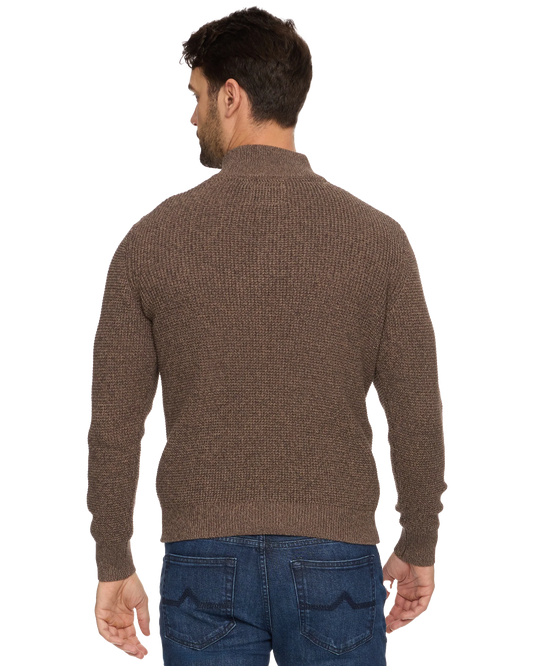 Denver 1/4 Cooling Button Mock Neck Sweater