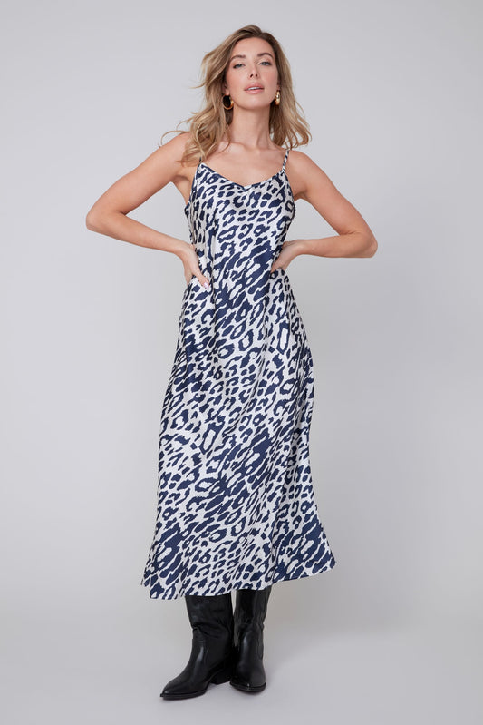 Animal Print Strap Dress