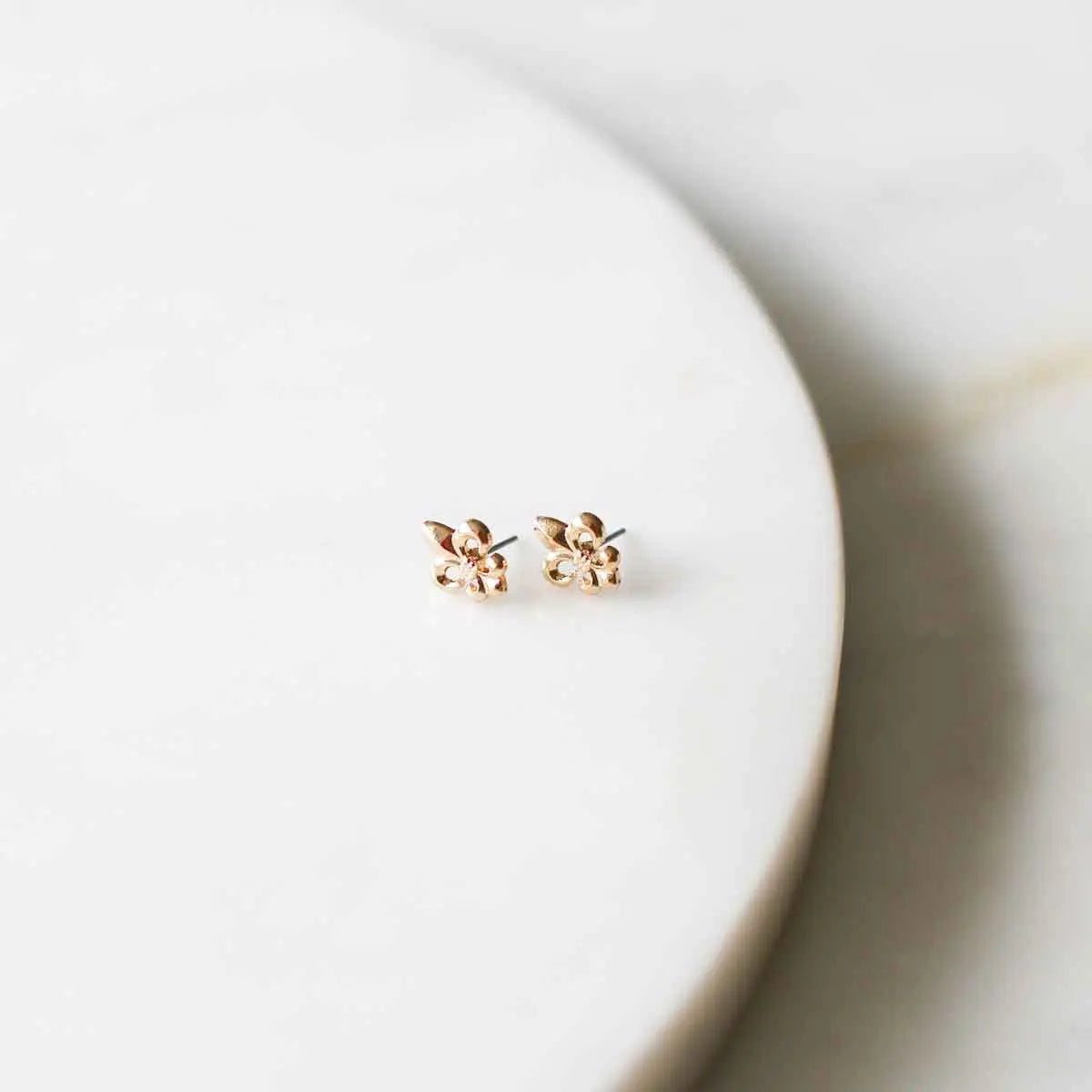 Fleur De Lis Post Earrings