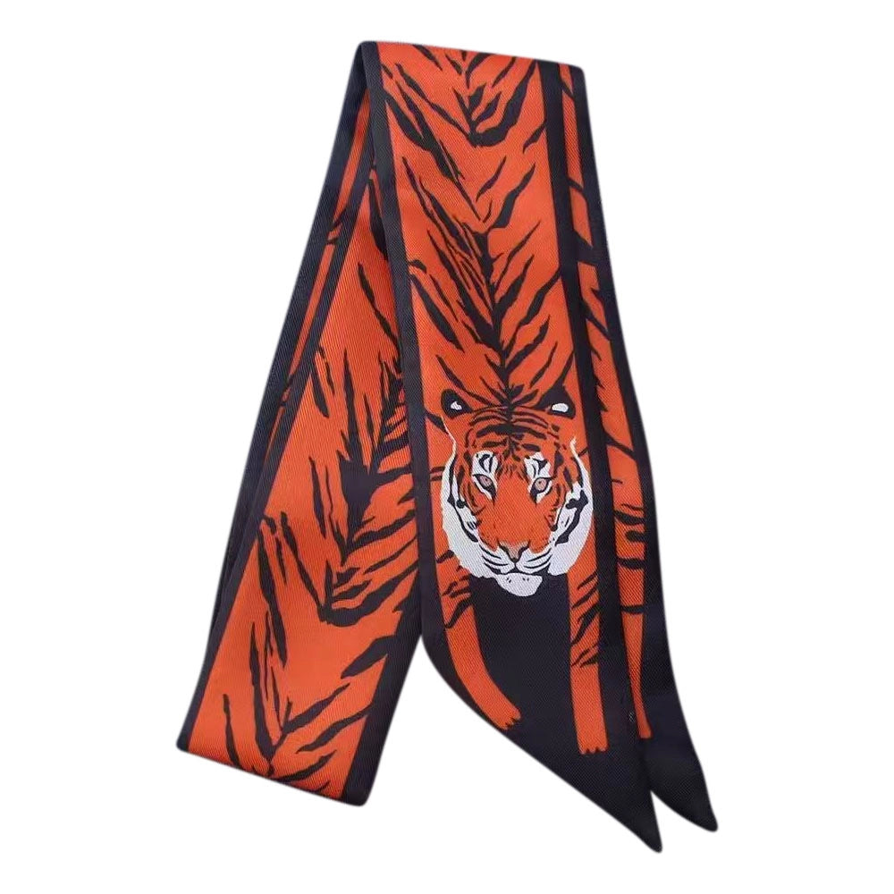 Knotted Tiger Game Day Scarf Necklace