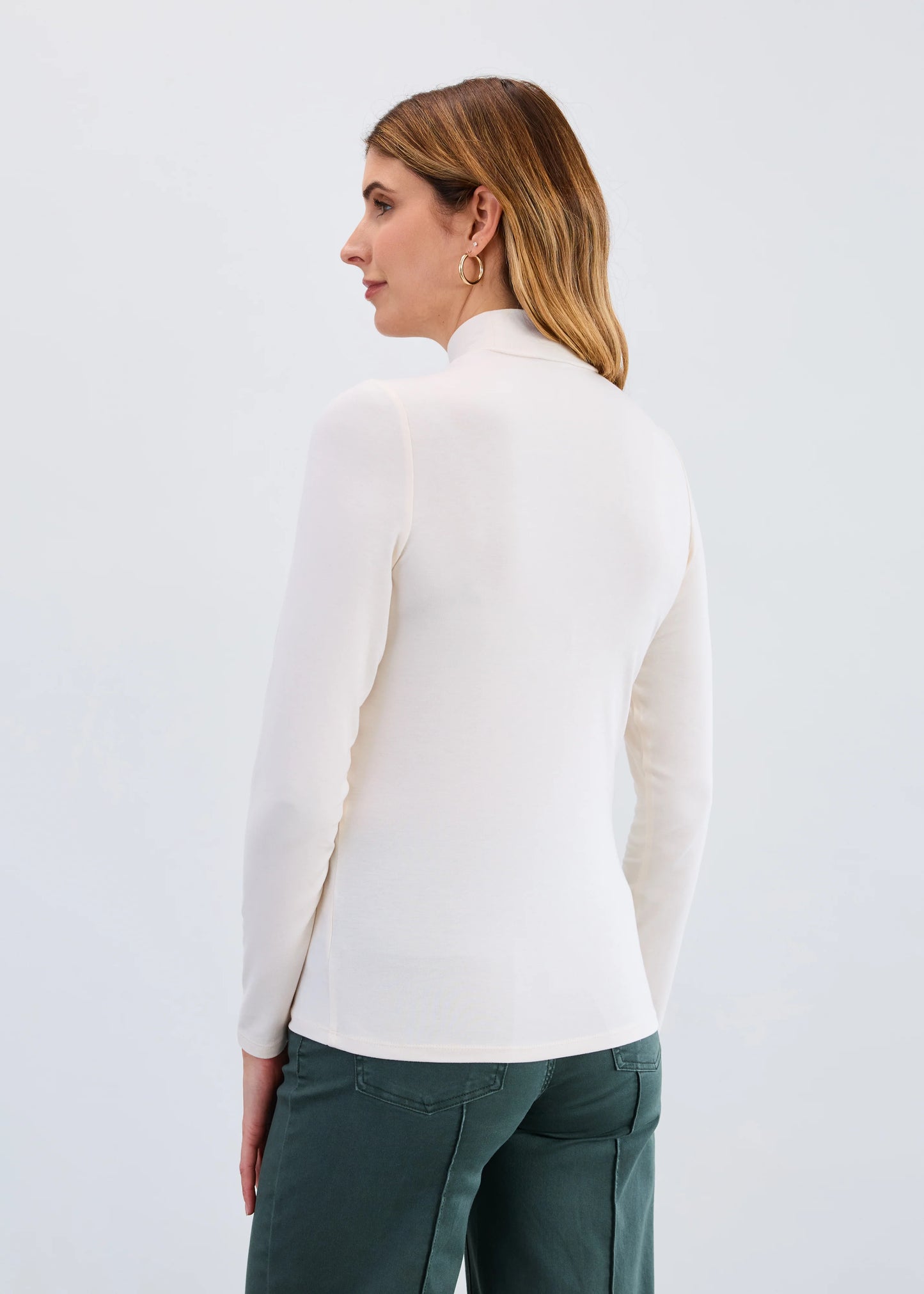 Long Sleeve Mock Neck Top