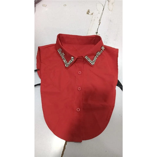 Diamond Studded Detachable Shirt Collar