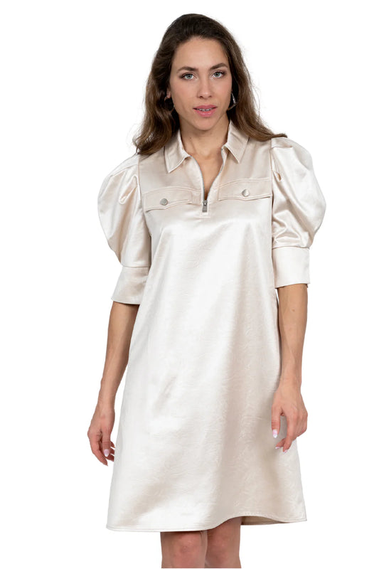 Crema Collared Dress