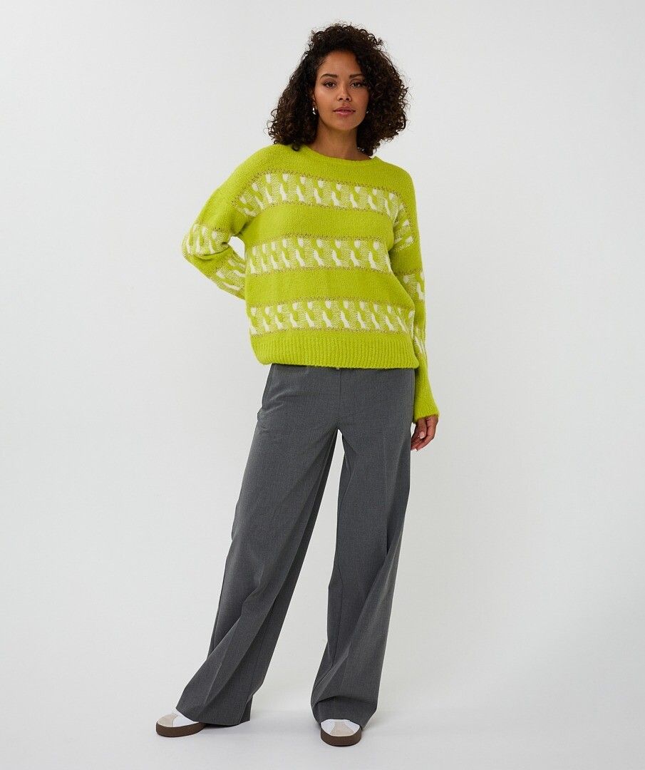 Striped Jacquard Sweater