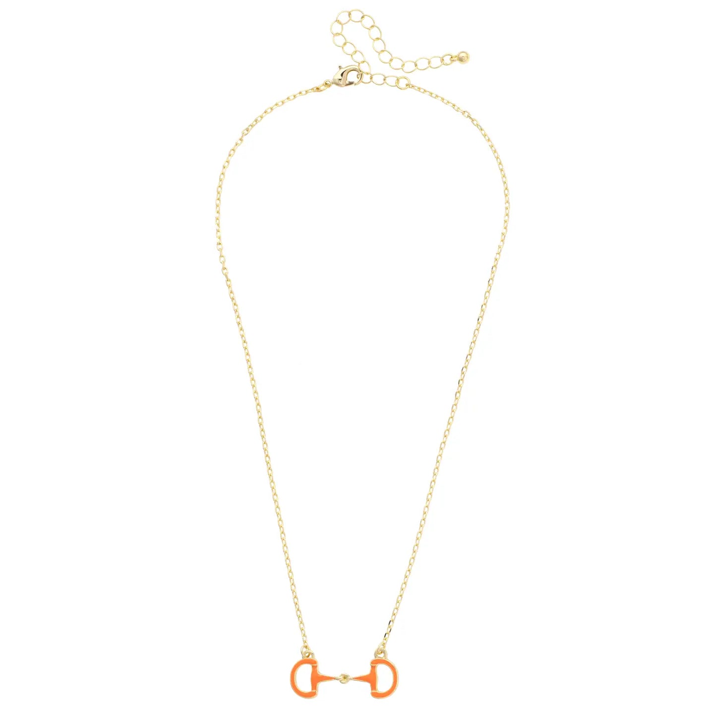 Eclipse Enamel Horse Bit Necklace