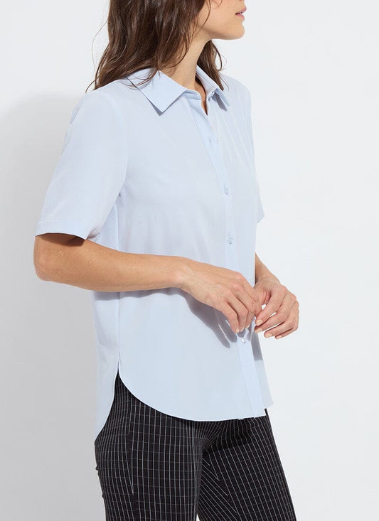 Short Sleeve Parker Blouse