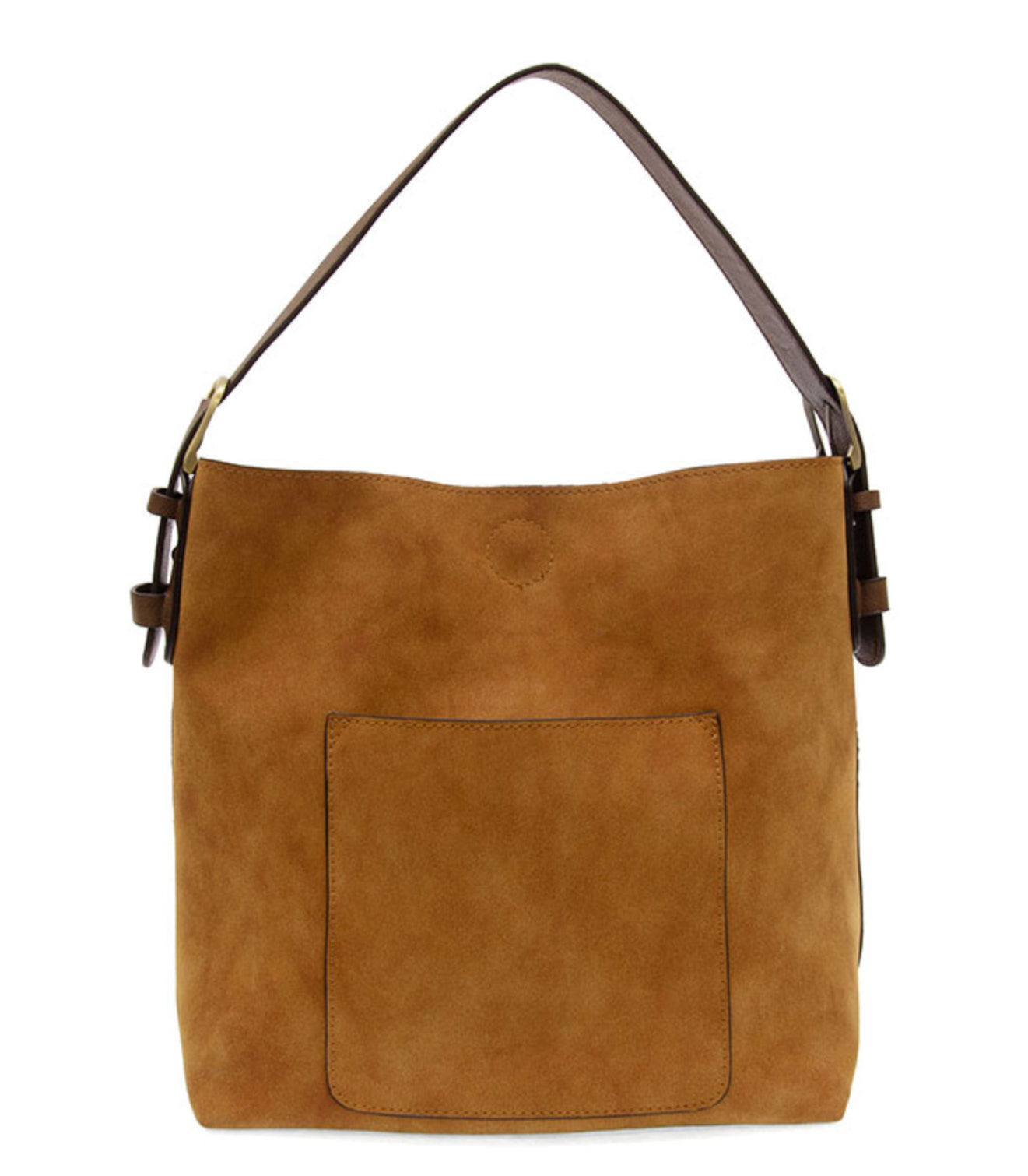 Rich Faux Suede Hobo Handbag