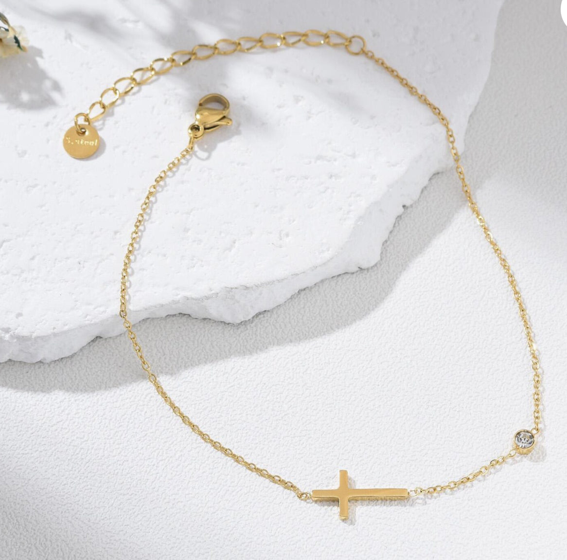 Cross Anklet