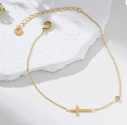Cross Anklet