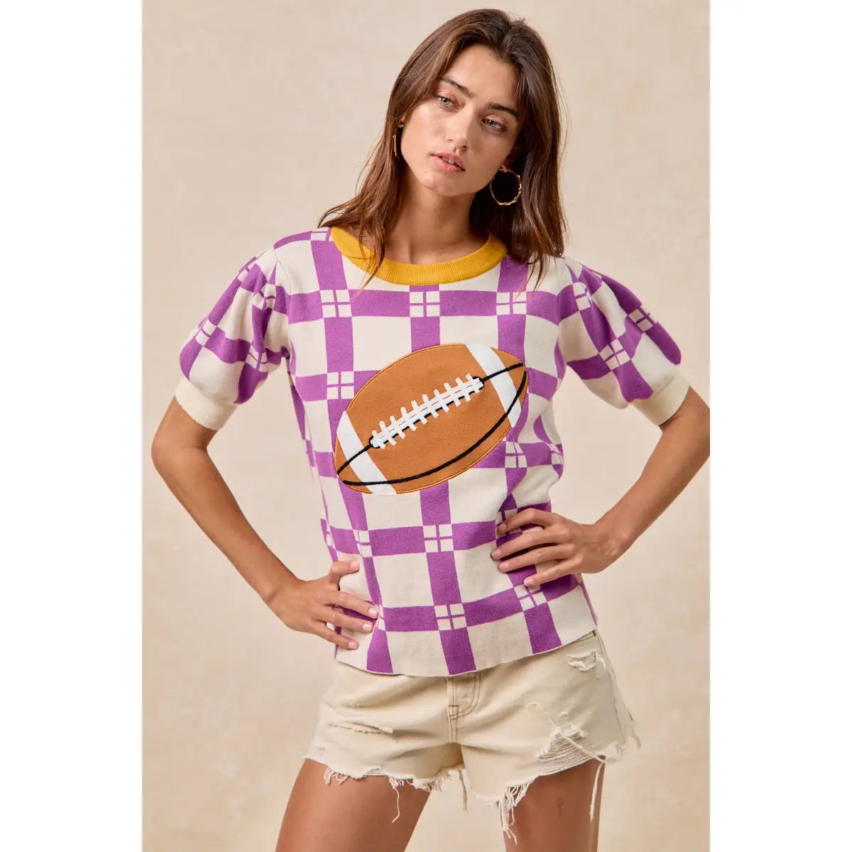Gameday Theme Checker Pattern Football Patched Top