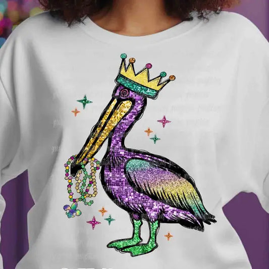 Mardi Gras Pelican Shirt