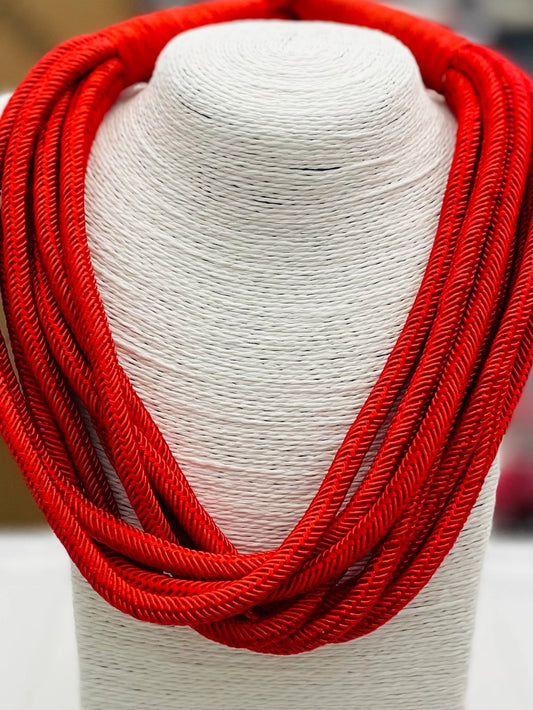 Slub Eight-Strand Rope  Necklace