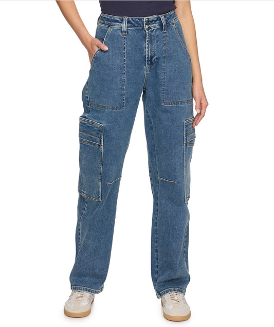 Tallulah Barrel Leg Cargo Jean