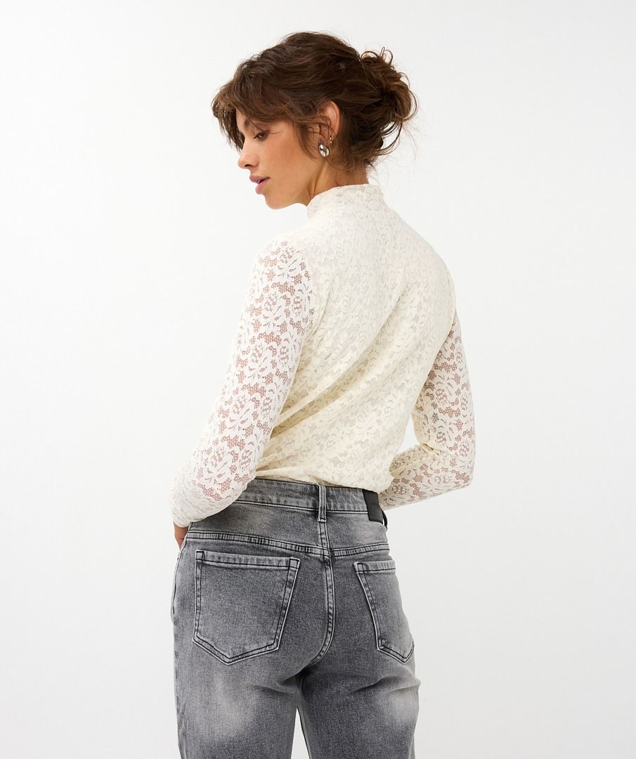 Lace Lurex Stretch Top