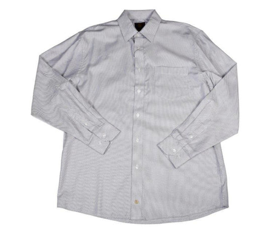 Long Sleeve Textured Geo Button Down