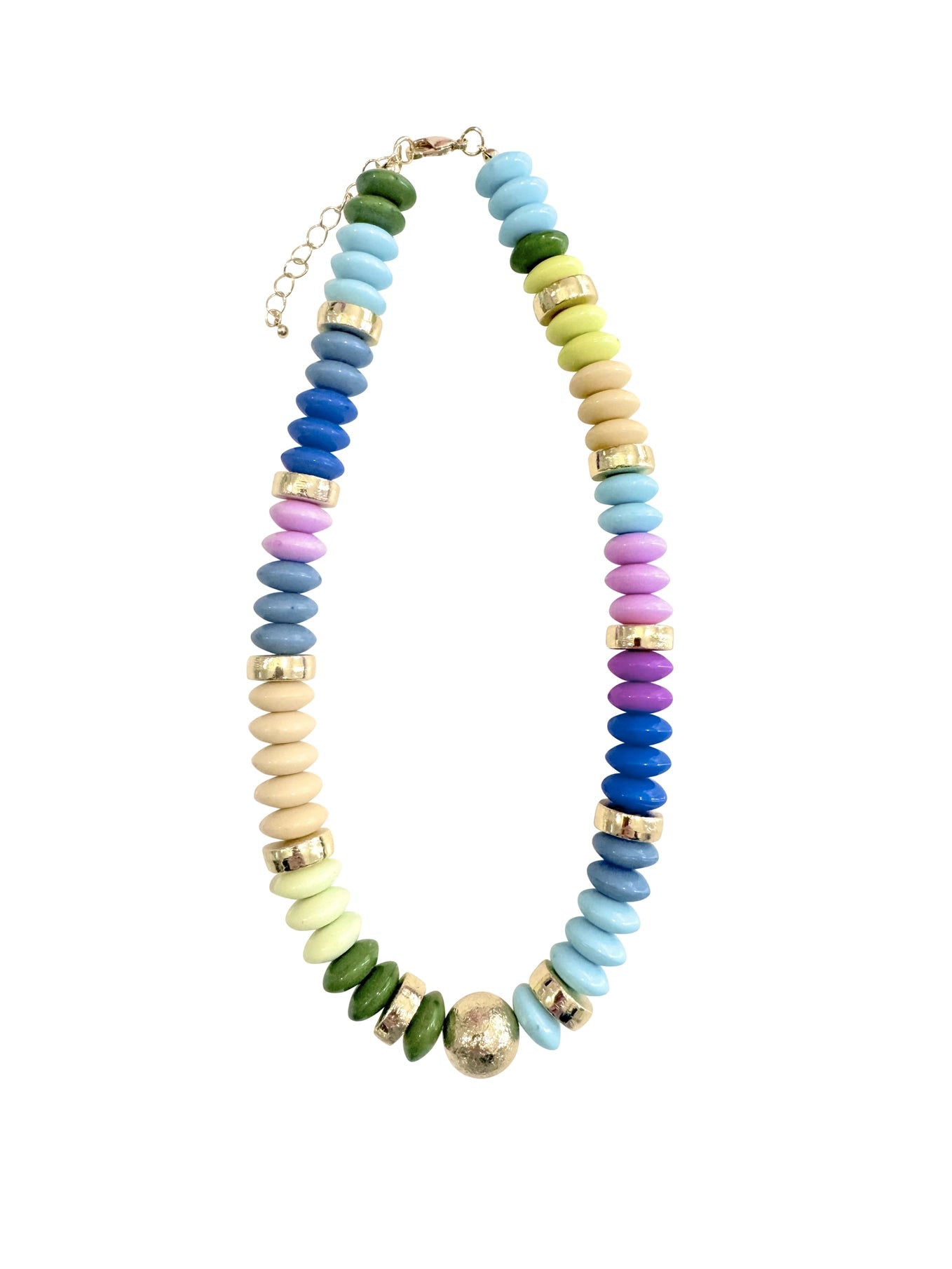 Tobie Beaded Disc Necklace