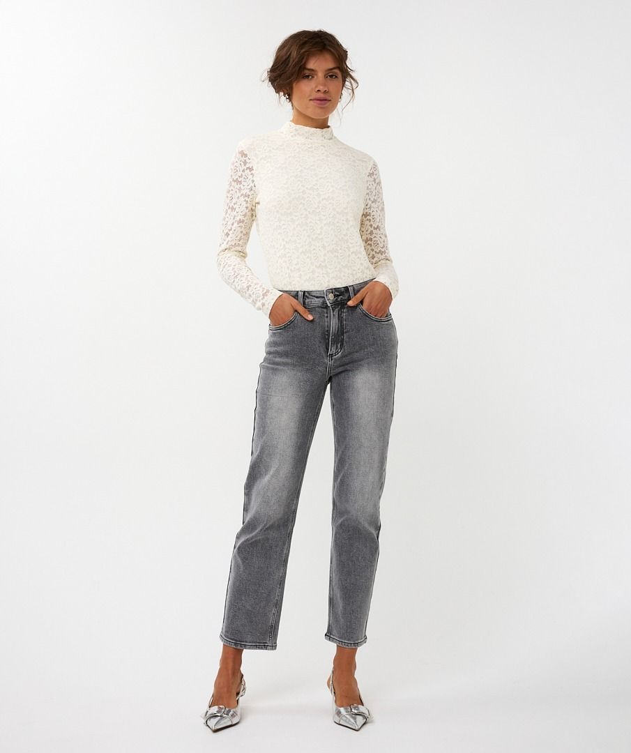 Lace Lurex Stretch Top