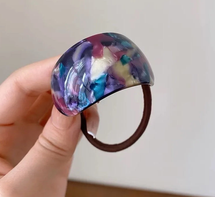 Acrylic Color Hair Tie