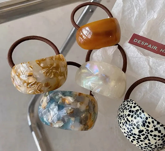 Acrylic Color Hair Tie