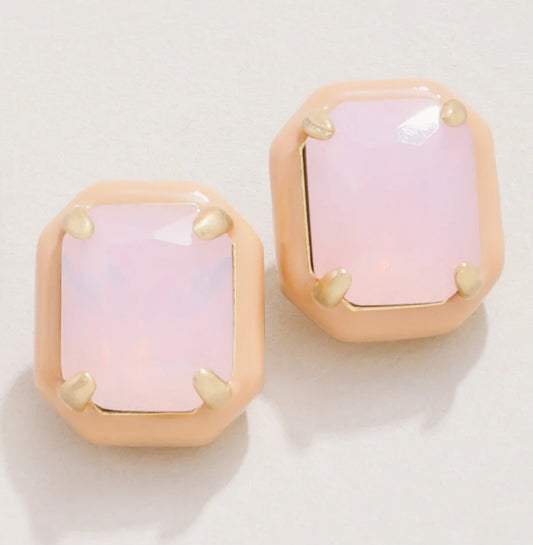 Clara Window Stud Earrings