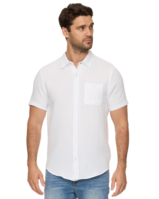 Crewe Short Sleeve Gauze Print Shirt