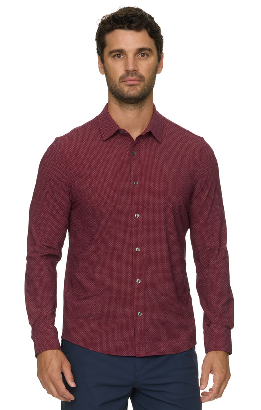 Loretto LS Dot Print Journey Shirt