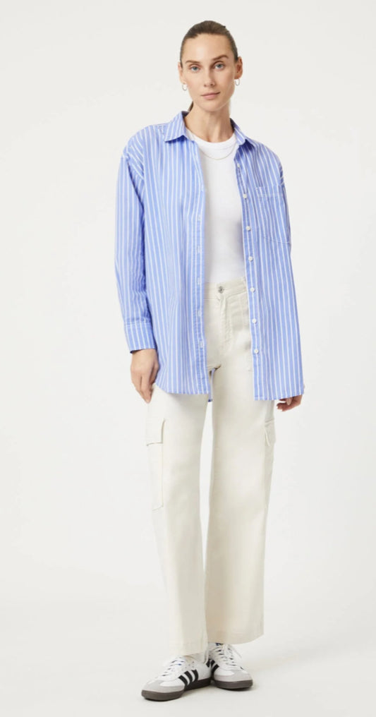 Long Sleeve Striped Button Down