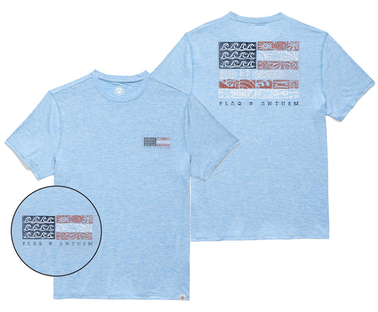 AMERICANA COASTAL FLAG PERFORMANCE SS TEE