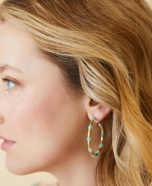 Calm Waters Hoop Earrings
