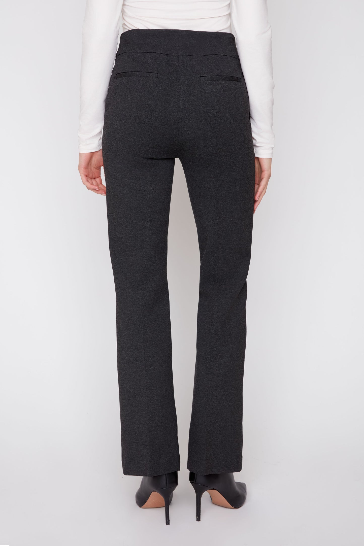 Knit Pull-On Flare Pants