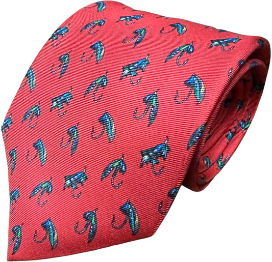 Lazyjack Press Men’s Tie -Show Me Your Fly