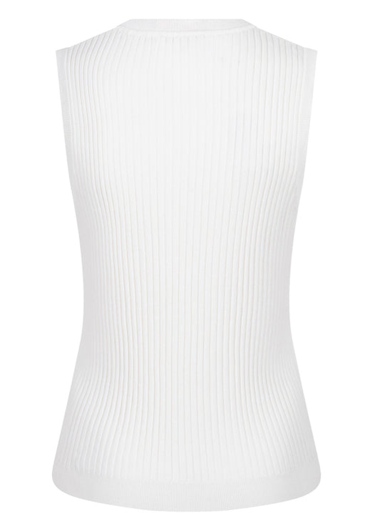 Rib Short Sleeve Knit Top