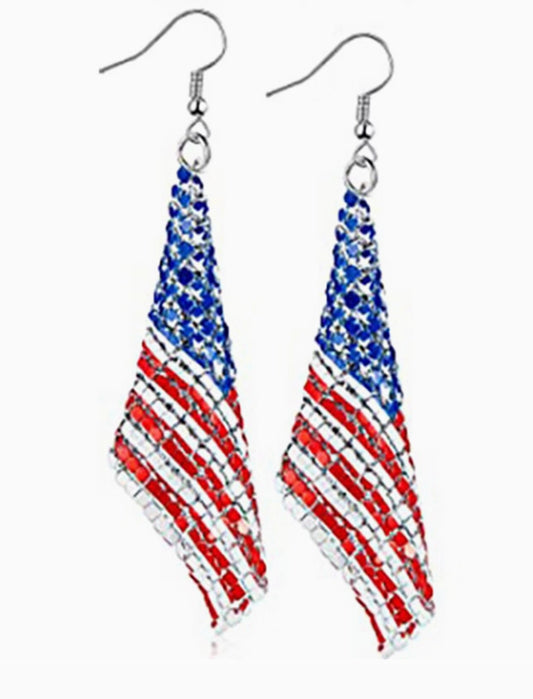 Independence Day Flag Earrings