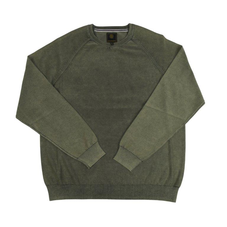 Sandwashed Raglan Crew