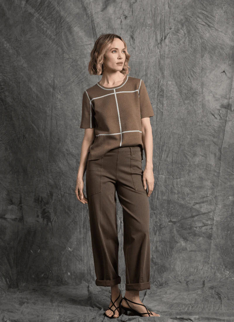 Odessa Reversible Knit Short Sleeve Tee