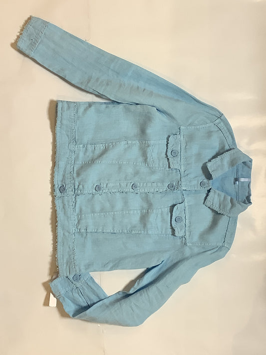 Collared Linen Jacket