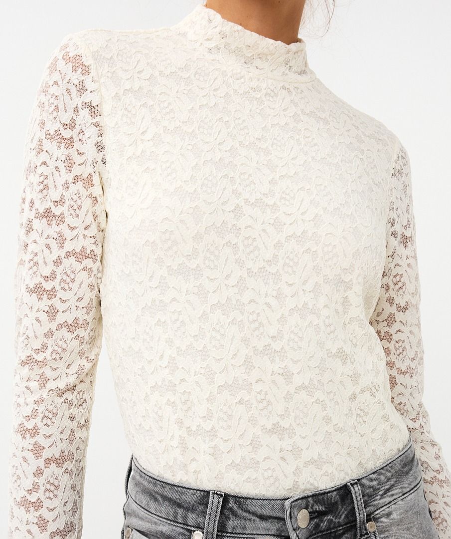 Lace Lurex Stretch Top