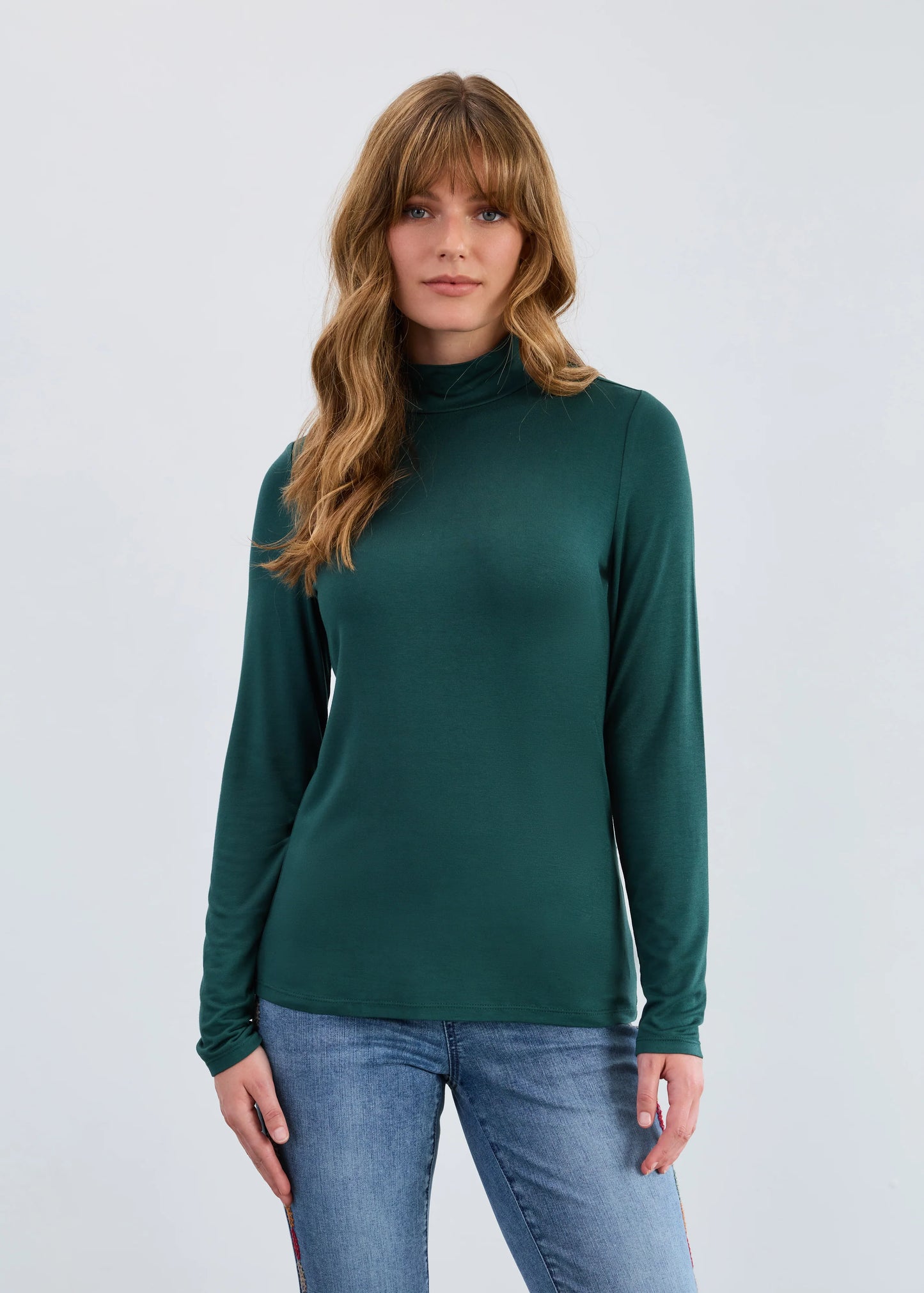 Long Sleeve Mock Neck Top