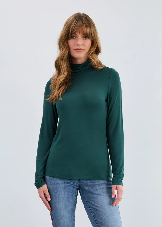 Long Sleeve Mock Neck Top