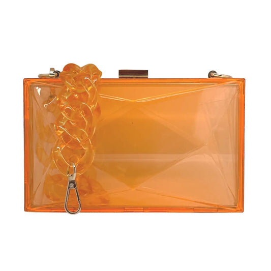 The Marilyn Faceted Acrylic Box Purse