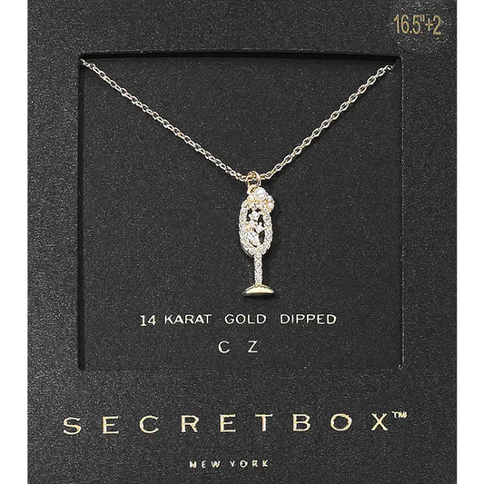 Champagne Pendant Necklace