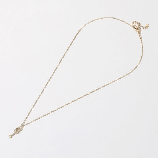 Champagne Pendant Necklace