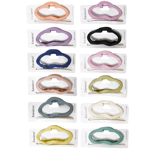Large Matte Hair Clips