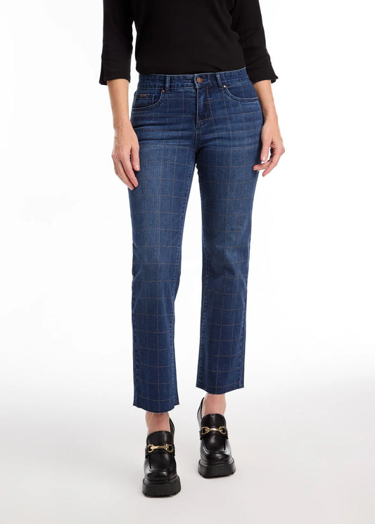 Christina Windowpane Ankle Jean