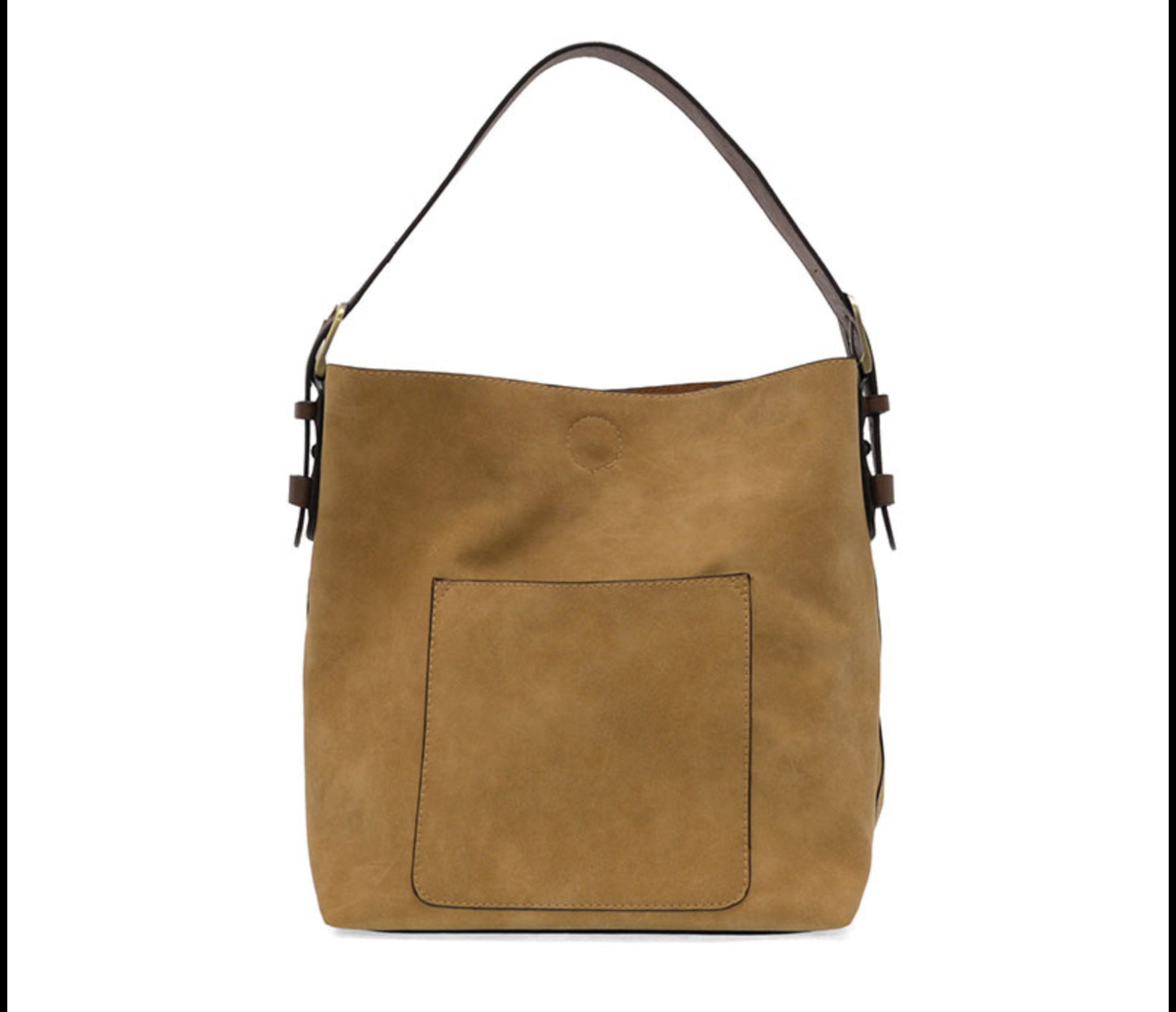 Rich Faux Suede Hobo Handbag