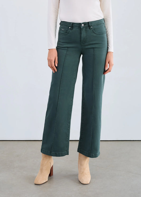 Olivia Pintuck Wide Leg Jean